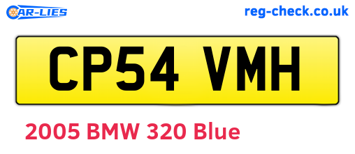 CP54VMH are the vehicle registration plates.