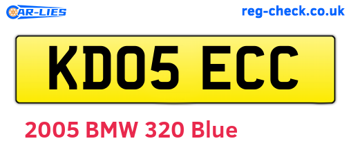 KD05ECC are the vehicle registration plates.