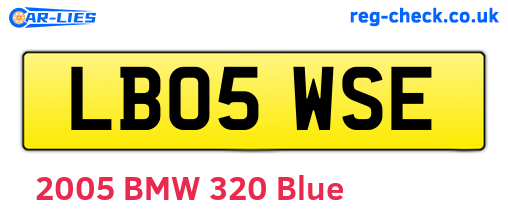 LB05WSE are the vehicle registration plates.