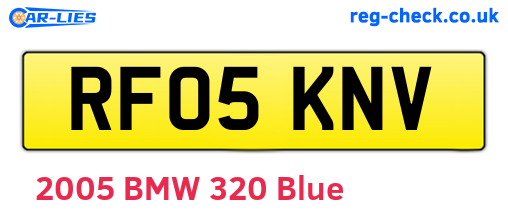 RF05KNV are the vehicle registration plates.