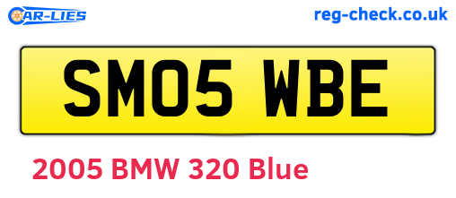 SM05WBE are the vehicle registration plates.