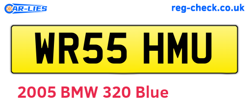 WR55HMU are the vehicle registration plates.