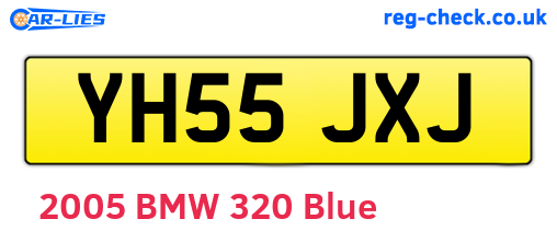 YH55JXJ are the vehicle registration plates.