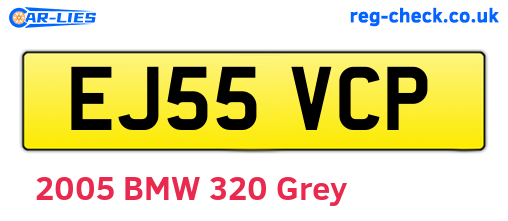 EJ55VCP are the vehicle registration plates.