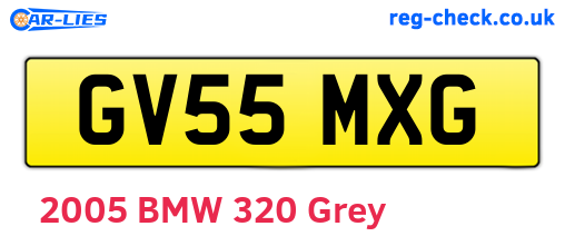 GV55MXG are the vehicle registration plates.