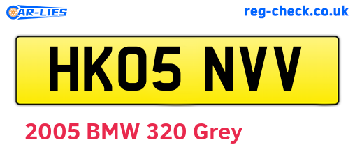 HK05NVV are the vehicle registration plates.
