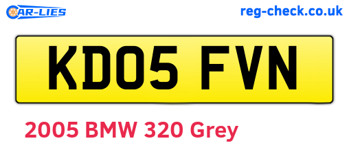 KD05FVN are the vehicle registration plates.