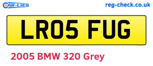 LR05FUG are the vehicle registration plates.