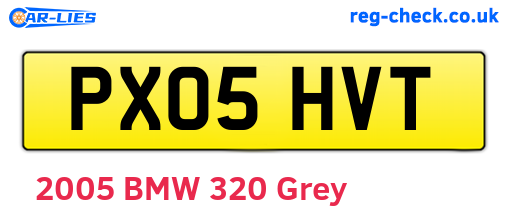 PX05HVT are the vehicle registration plates.