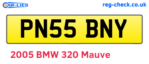 PN55BNY are the vehicle registration plates.