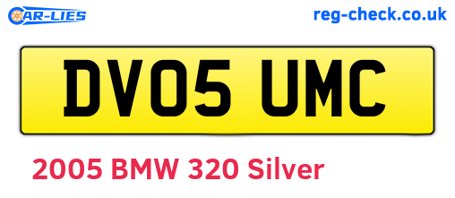 DV05UMC are the vehicle registration plates.