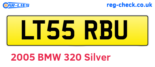 LT55RBU are the vehicle registration plates.