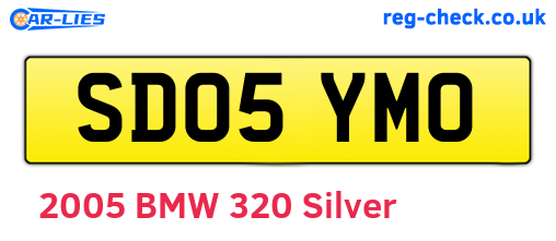 SD05YMO are the vehicle registration plates.