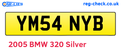 YM54NYB are the vehicle registration plates.