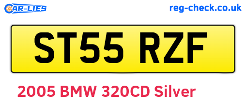 ST55RZF are the vehicle registration plates.