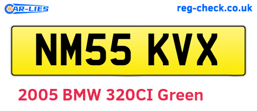 NM55KVX are the vehicle registration plates.