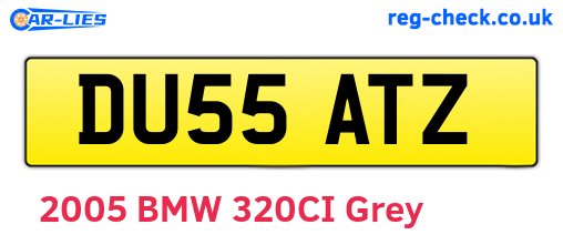 DU55ATZ are the vehicle registration plates.