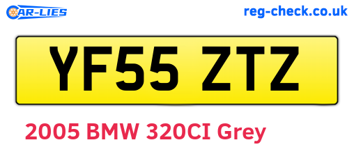 YF55ZTZ are the vehicle registration plates.