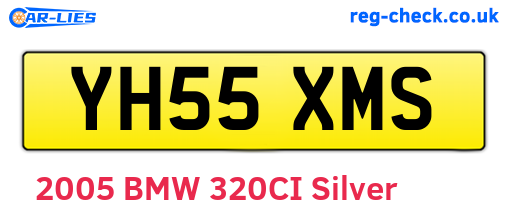 YH55XMS are the vehicle registration plates.