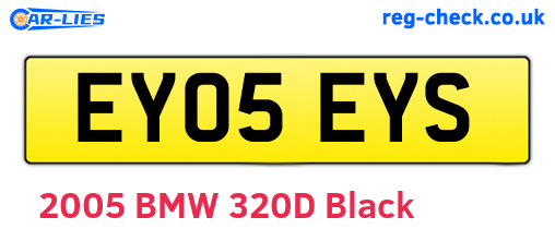 EY05EYS are the vehicle registration plates.