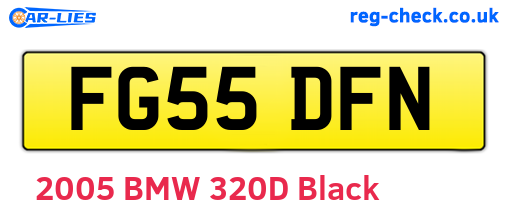 FG55DFN are the vehicle registration plates.