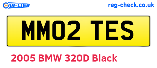 MM02TES are the vehicle registration plates.
