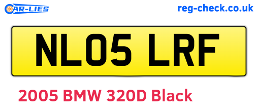 NL05LRF are the vehicle registration plates.