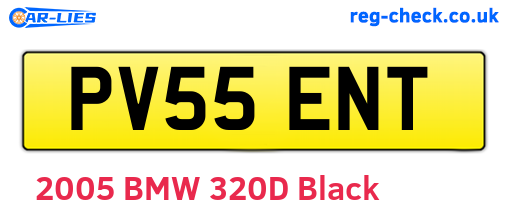PV55ENT are the vehicle registration plates.