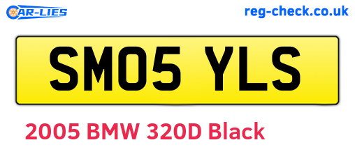 SM05YLS are the vehicle registration plates.