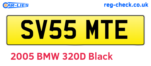 SV55MTE are the vehicle registration plates.