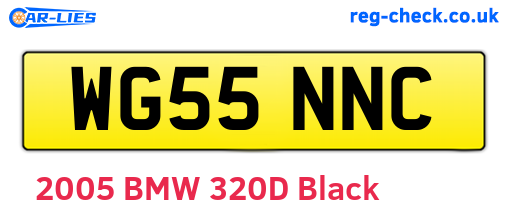 WG55NNC are the vehicle registration plates.