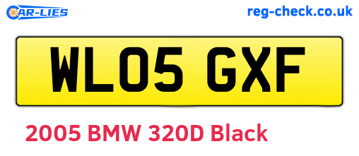 WL05GXF are the vehicle registration plates.