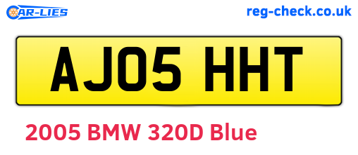 AJ05HHT are the vehicle registration plates.