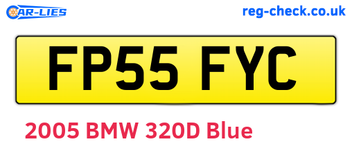 FP55FYC are the vehicle registration plates.