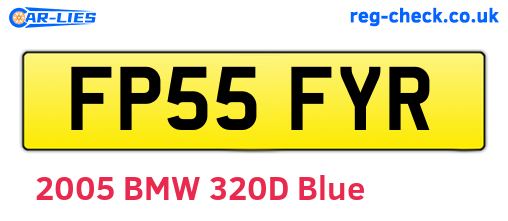 FP55FYR are the vehicle registration plates.
