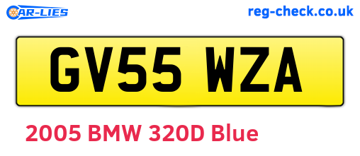 GV55WZA are the vehicle registration plates.