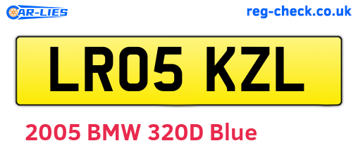 LR05KZL are the vehicle registration plates.