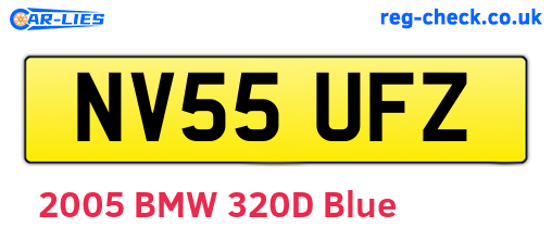 NV55UFZ are the vehicle registration plates.