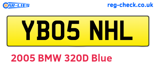 YB05NHL are the vehicle registration plates.