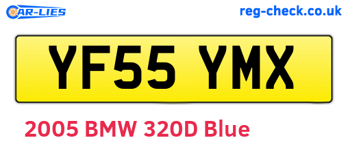YF55YMX are the vehicle registration plates.