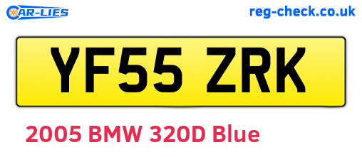 YF55ZRK are the vehicle registration plates.