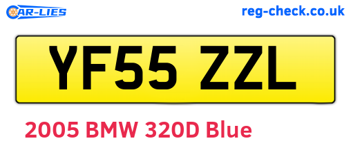 YF55ZZL are the vehicle registration plates.