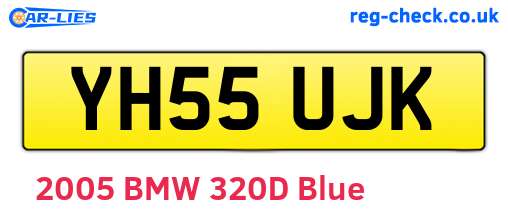 YH55UJK are the vehicle registration plates.