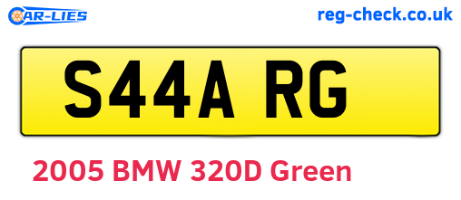 S44ARG are the vehicle registration plates.