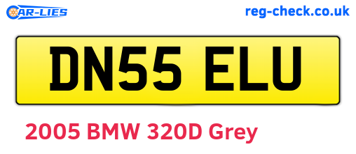 DN55ELU are the vehicle registration plates.