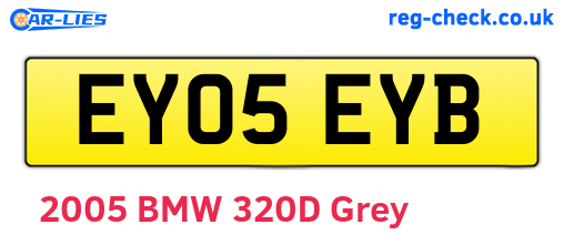EY05EYB are the vehicle registration plates.