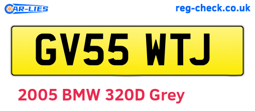 GV55WTJ are the vehicle registration plates.