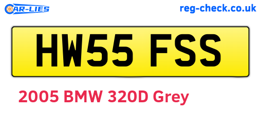 HW55FSS are the vehicle registration plates.