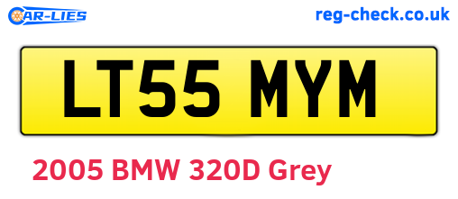 LT55MYM are the vehicle registration plates.