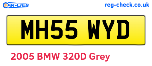 MH55WYD are the vehicle registration plates.